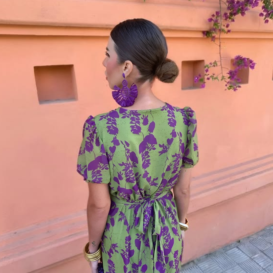 Anaïs™ — Robe midi à imprimé élégant