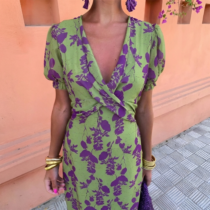Anaïs™ — Robe midi à imprimé élégant