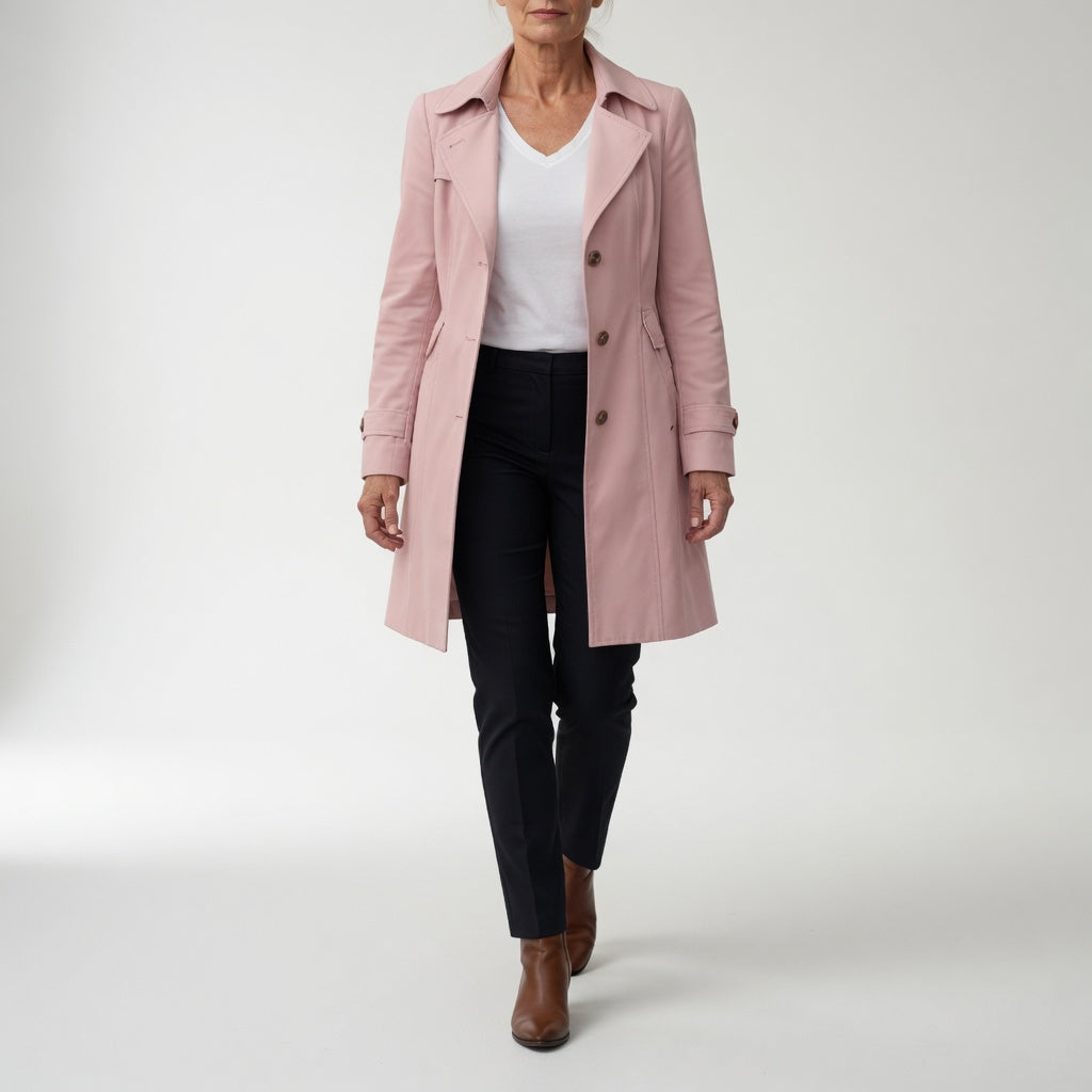 Matheline™ — Trench coat cintré élégance parisienne intemporelle
