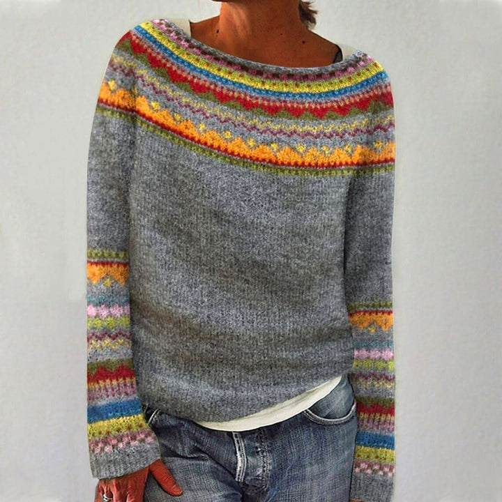 Apolline™ — Pull hivernal nordique doux confortable