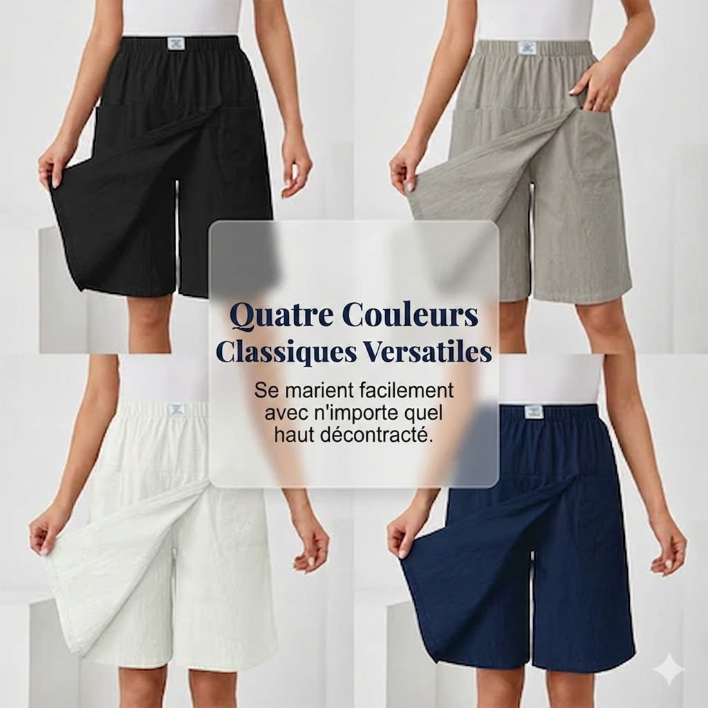 Libertine™ — Skort taille élastique poches liberté active