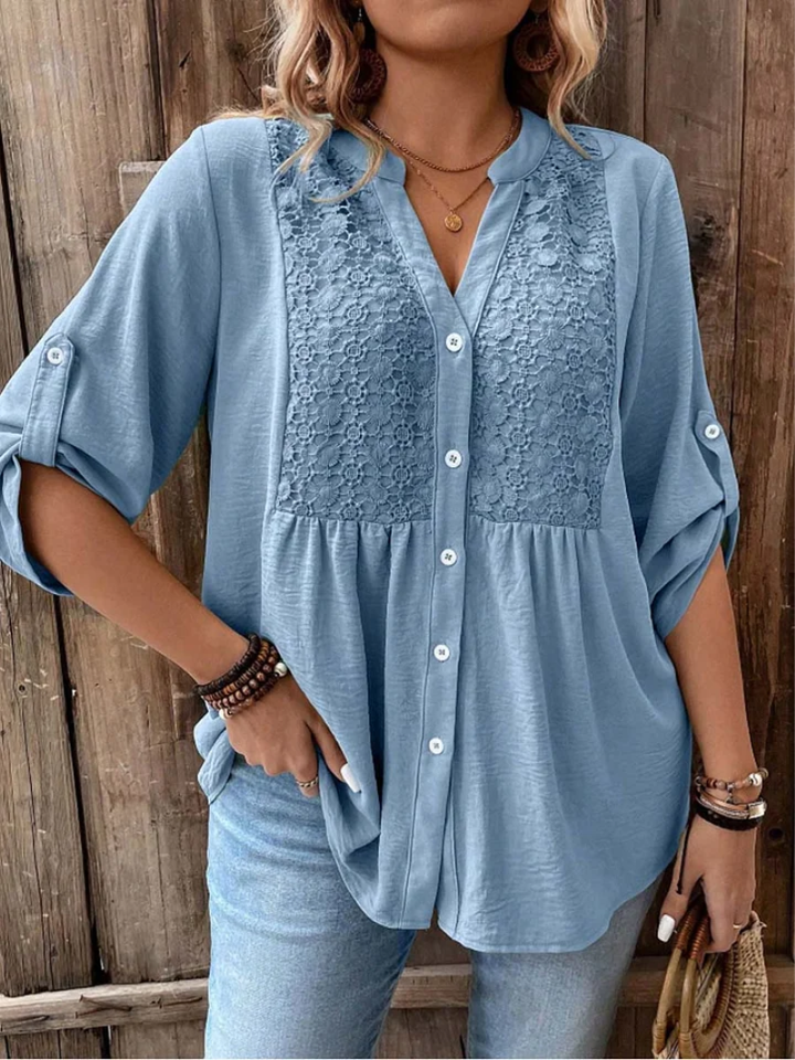 Lucienne™ — Blouse élégante en coton au charme naturel