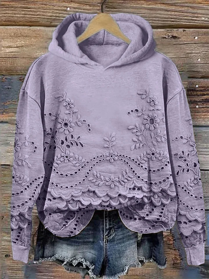 LÉONA™ | Sweat à Capuche Imprimé 3D – Confort & Style au Quotidien