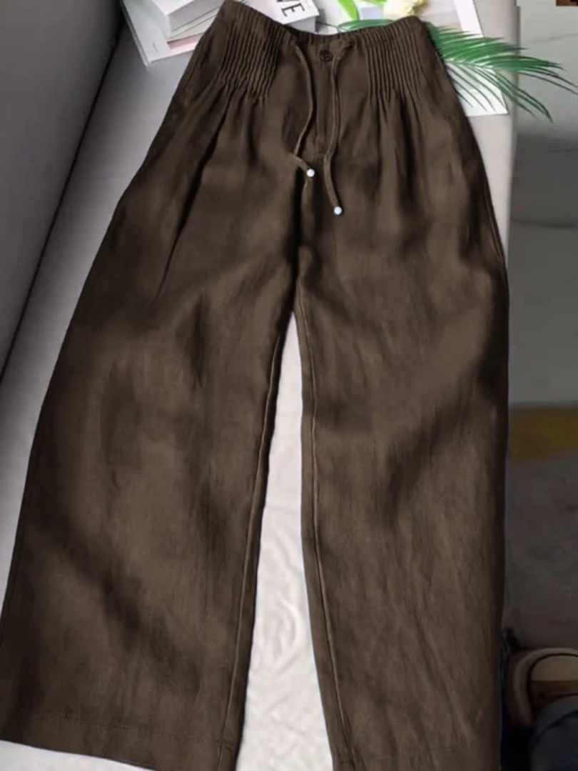 Zofia — Pantalon large en coton léger