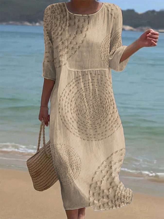 Améliane™ — Robe midi élégante à détails délicats