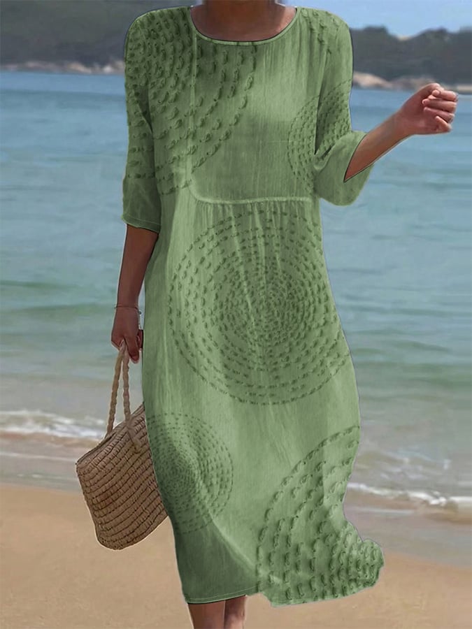 Améliane™ — Robe midi élégante à détails délicats