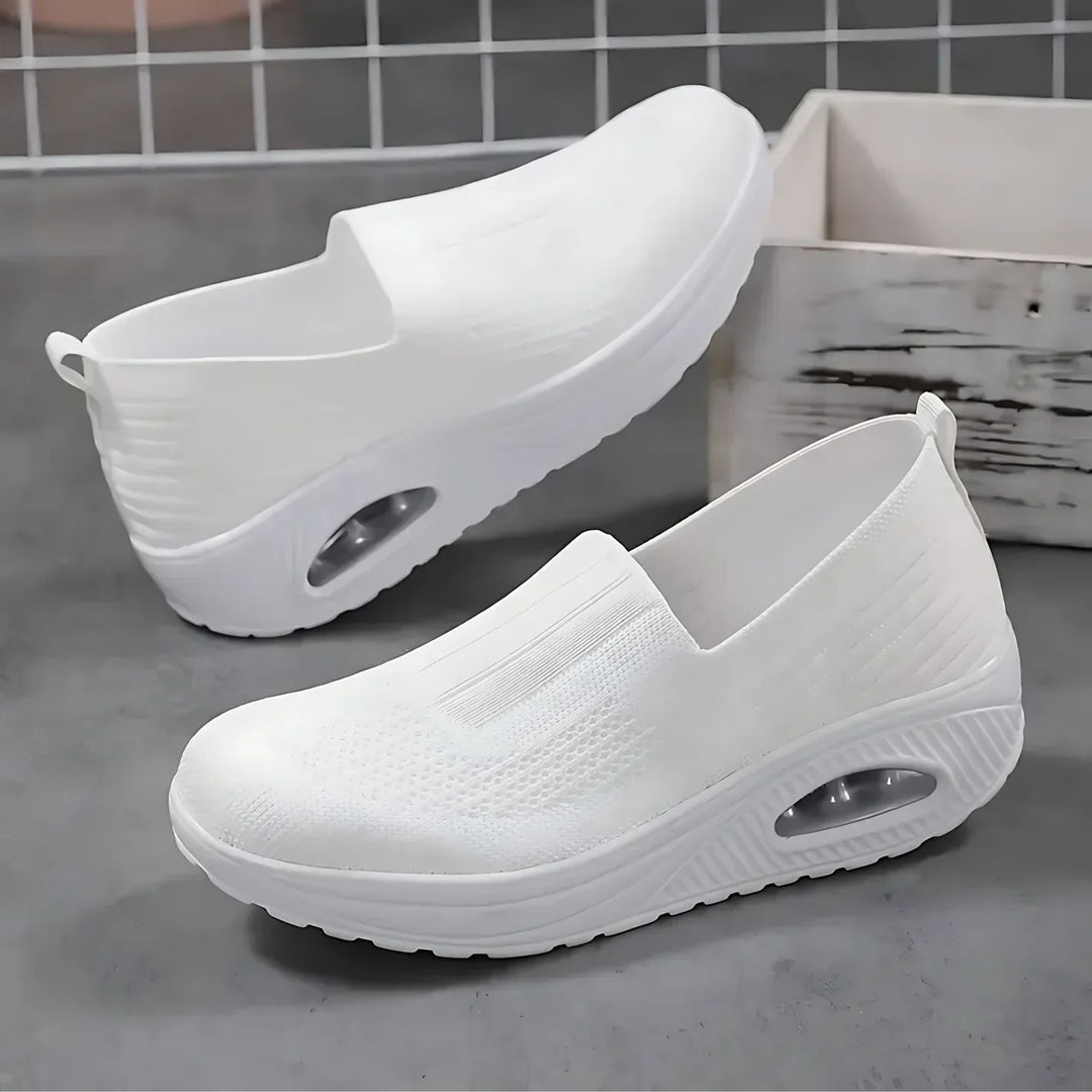 Laurence™ — Baskets slip-on compensées confort quotidien