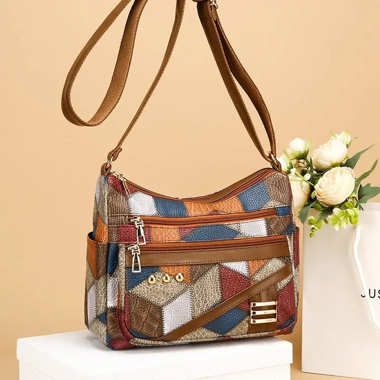 Éléonore™ — Sac bandoulière patchwork élégant intemporel