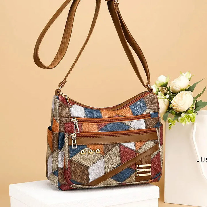 Éléonore™ — Sac bandoulière patchwork élégant intemporel