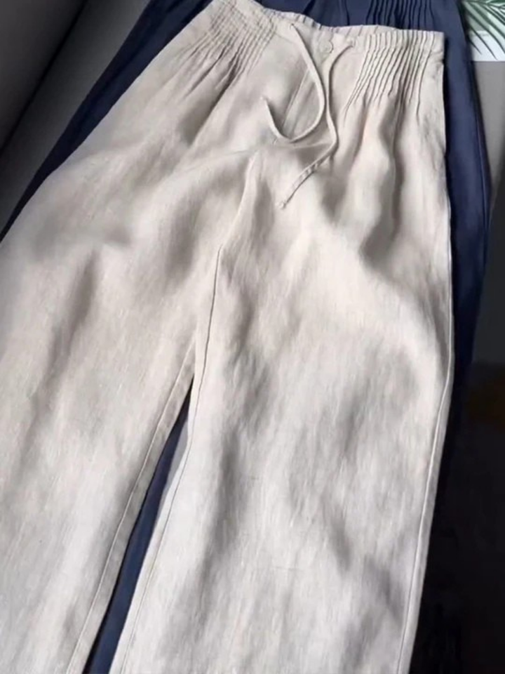 Zofia — Pantalon large en coton léger