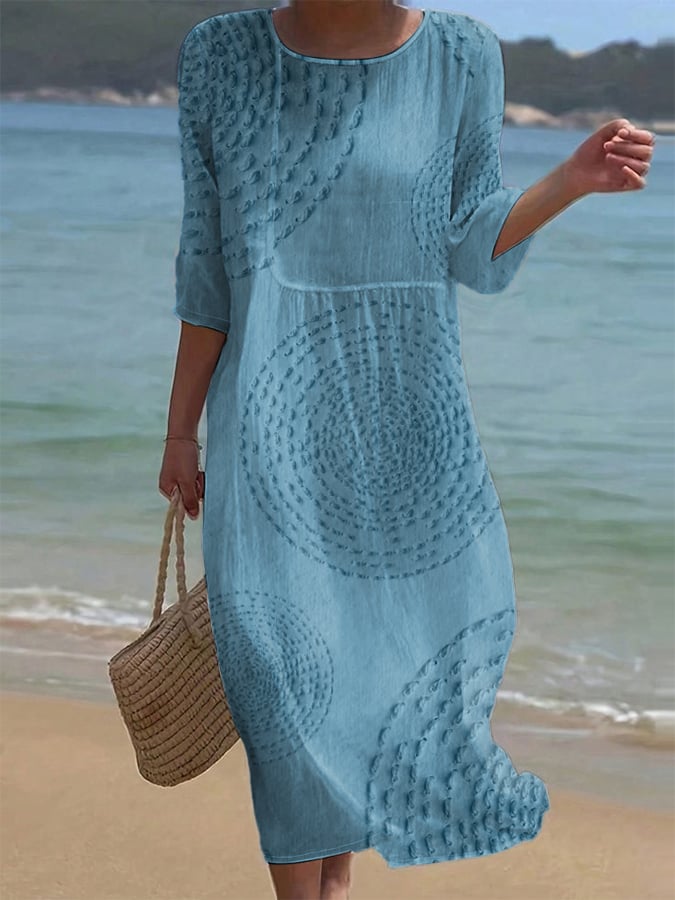 Améliane™ — Robe midi élégante à détails délicats