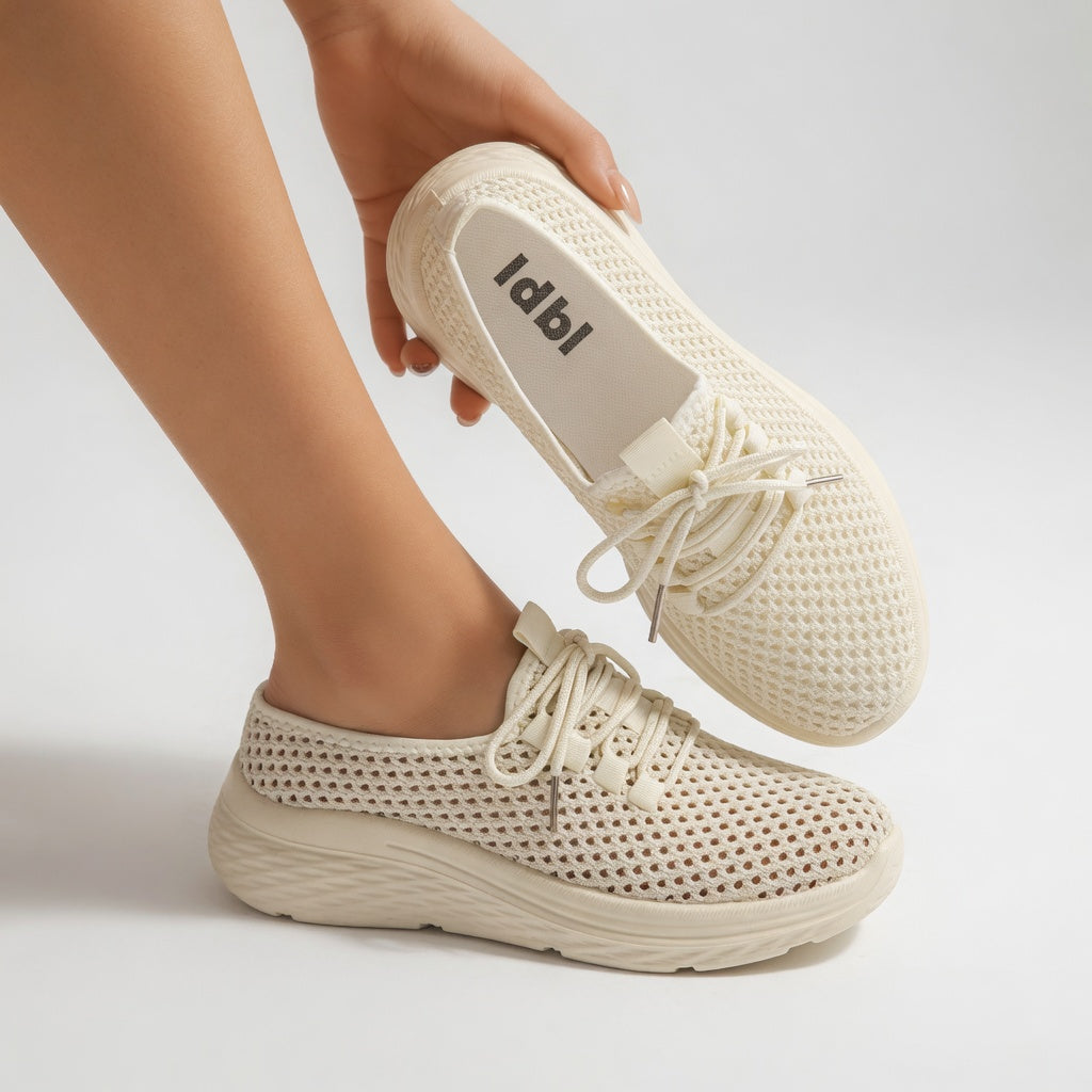 Éloïsette™ — Sneaker ajourée lacets plateforme légèreté féminine