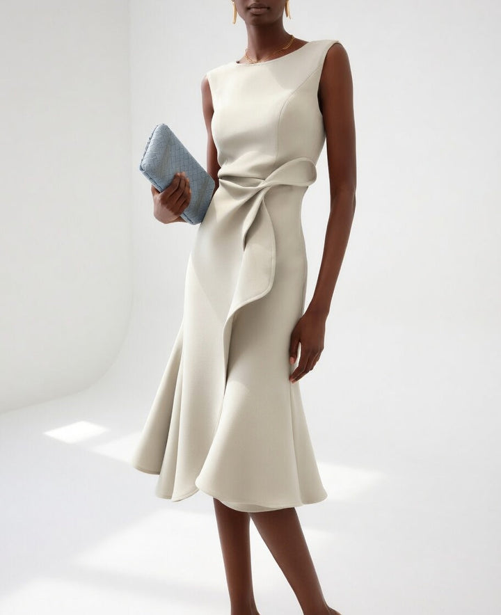 Léonise™ — Robe structurée élégance sculptante moderne