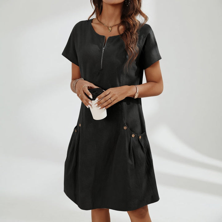 Célestelle™ — Robe courte 100% coton fraîcheur naturelle