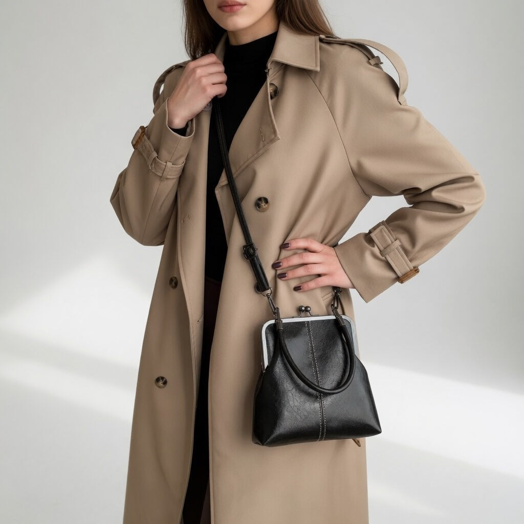 Honorine™ — Sac à main rétro fermoir clip élégance parisienne