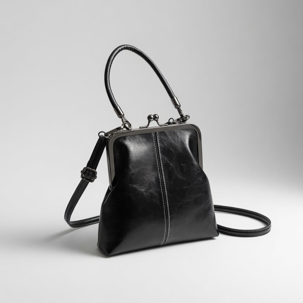 Honorine™ — Sac à main rétro fermoir clip élégance parisienne
