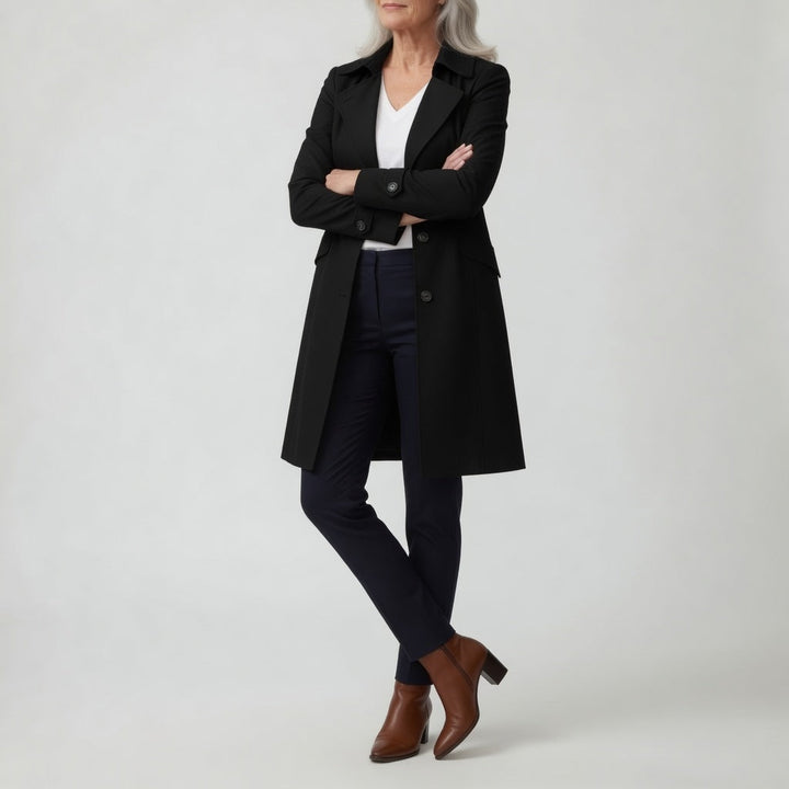 Matheline™ — Trench coat cintré élégance parisienne intemporelle