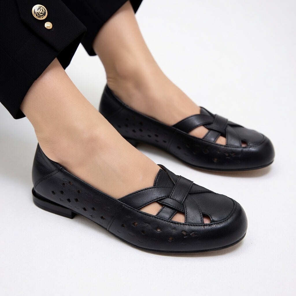 Élodiane™ — Ballerines ajourées élégantes confortables ergonomiques