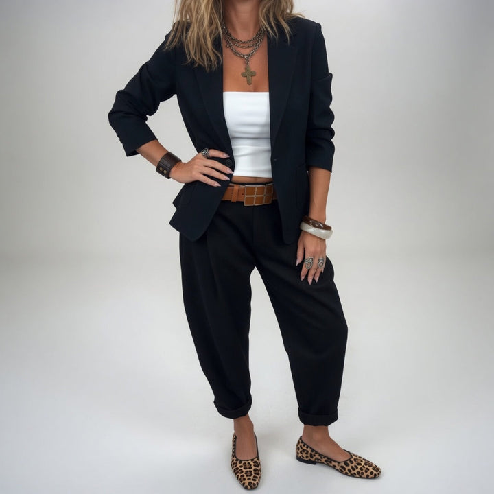 Gaïane™ — Tailleur pantalon fluide élégance décontractée