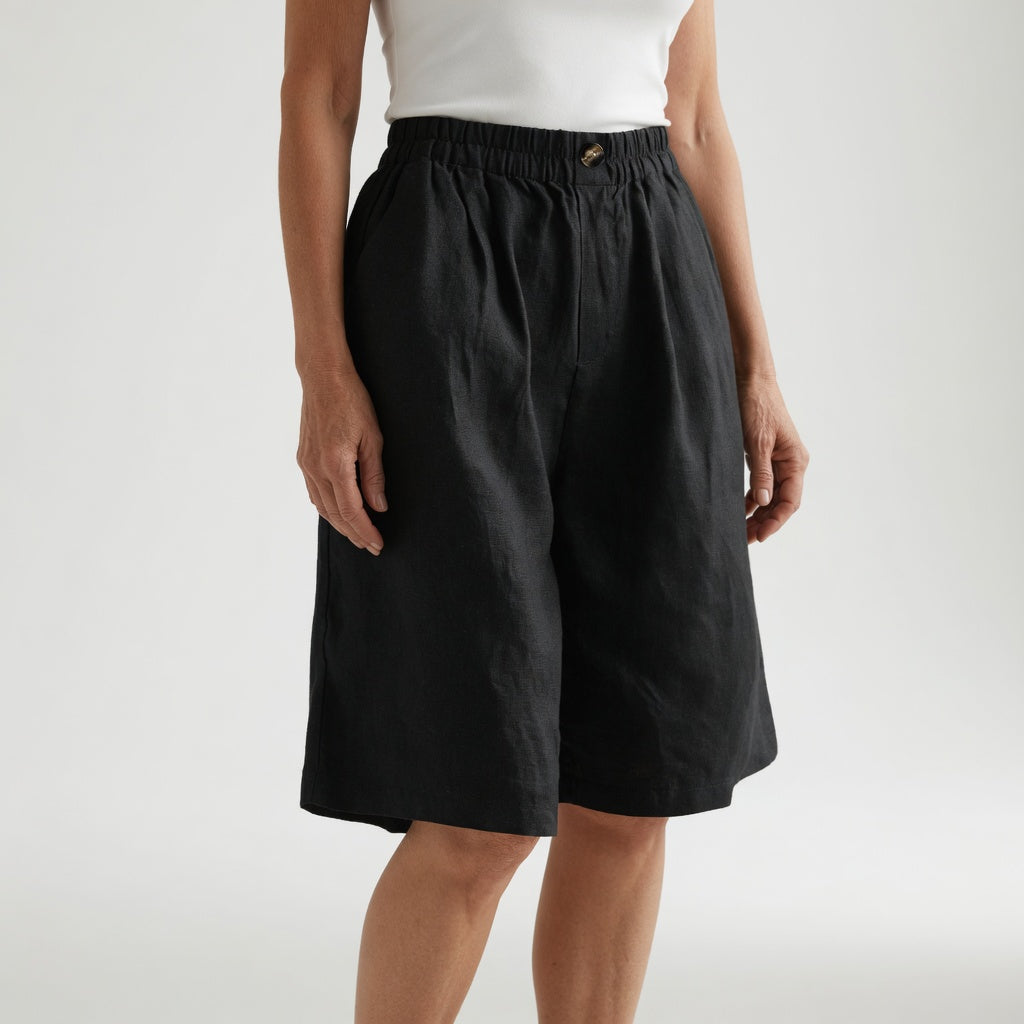 Wandeline™ — Short large taille élastique confort estival naturel