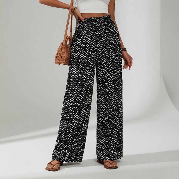 Cléophine™ — Pantalon fluide imprimé taille confortable
