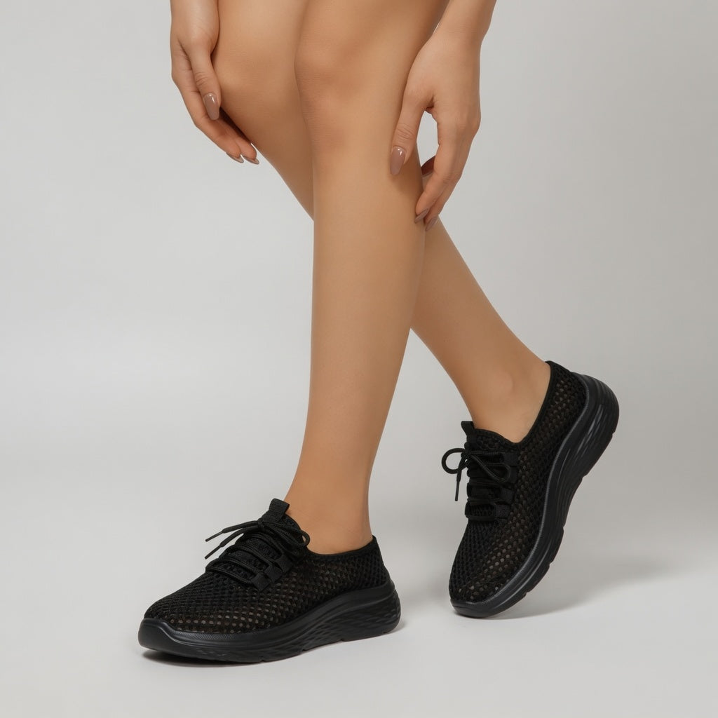 Éloïsette™ — Sneaker ajourée lacets plateforme légèreté féminine