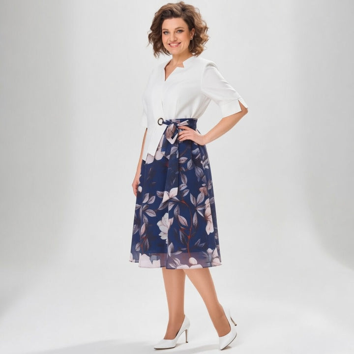 Mélusine™ — Ensemble jupe florale élégance romantique