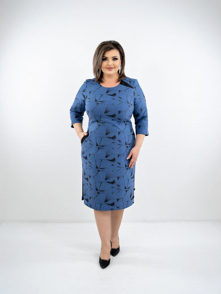 Adréliane™ — Robe élégante structurée confortable intemporelle