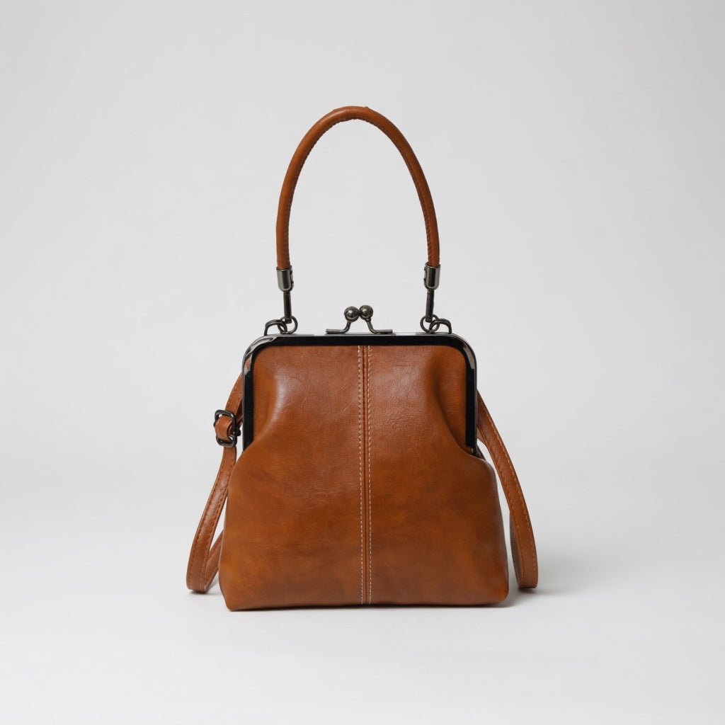 Honorine™ — Sac à main rétro fermoir clip élégance parisienne