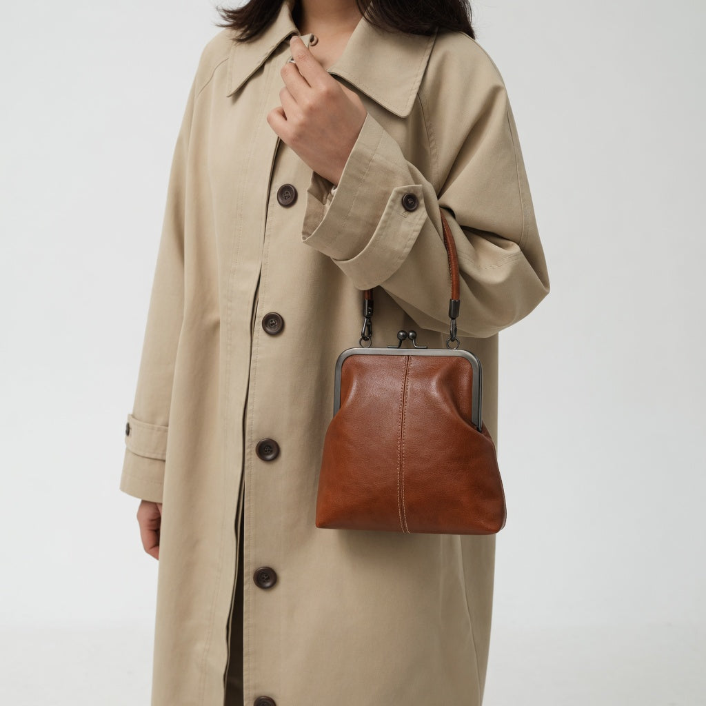 Honorine™ — Sac à main rétro fermoir clip élégance parisienne