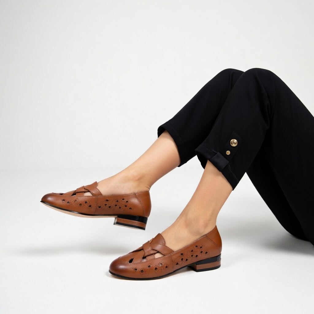 Élodiane™ — Ballerines ajourées élégantes confortables ergonomiques