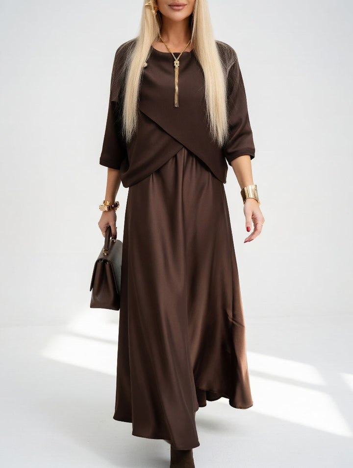 Soléanne™ — Robe longue fluide élégante moderne