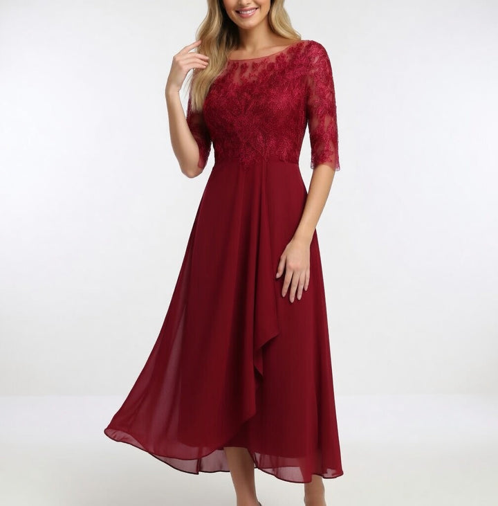 Séraphine™ — Robe midi dentelle élégance intemporelle