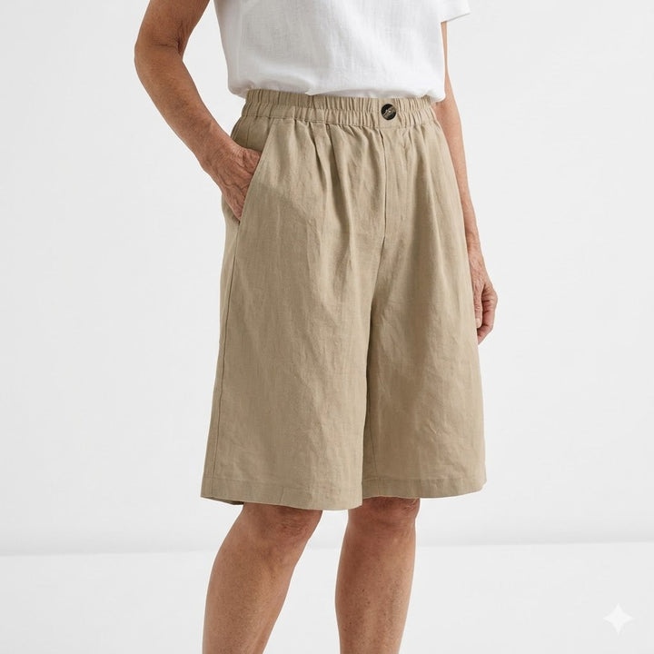 Wandeline™ — Short large taille élastique confort estival naturel