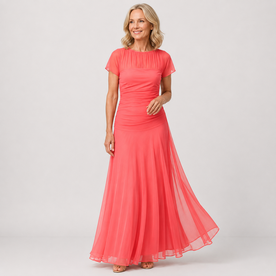 Laurine - Robe élégante en mousseline