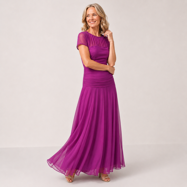Laurine - Robe élégante en mousseline