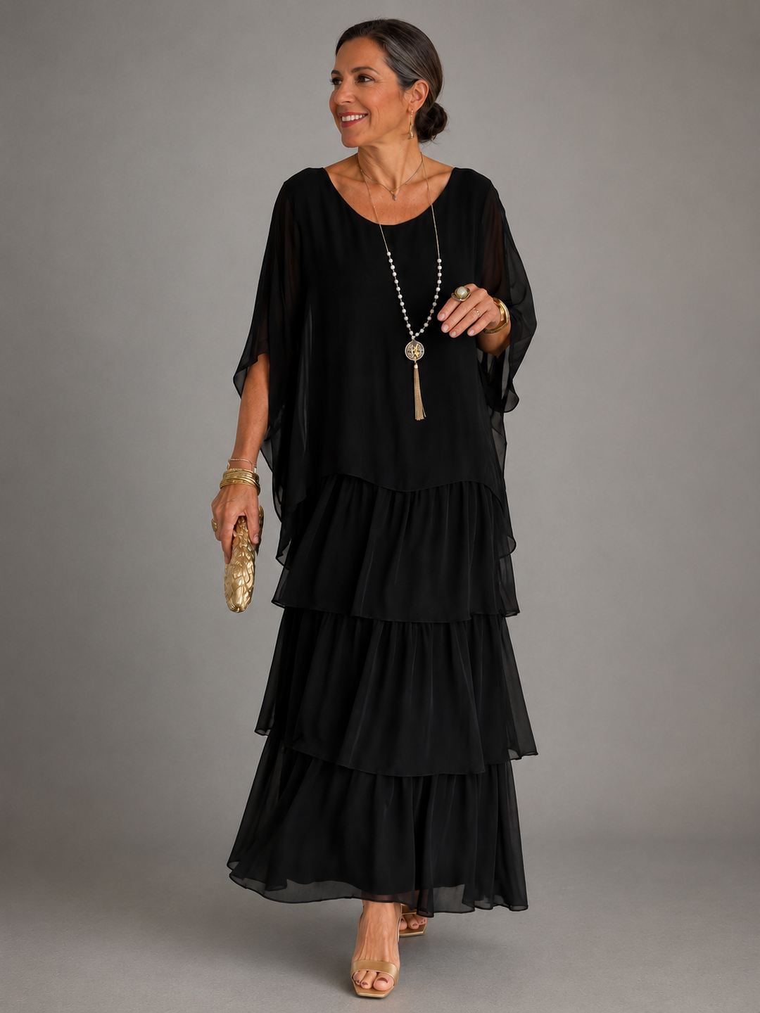 Matilda | Robe longue élégante aux lignes fluides