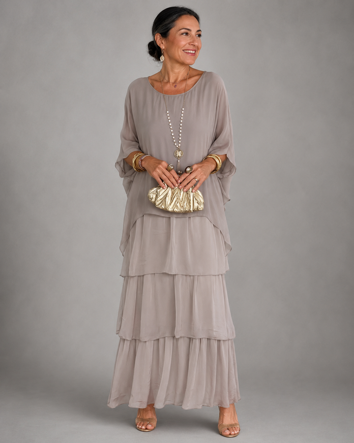 Matilda | Robe longue élégante aux lignes fluides
