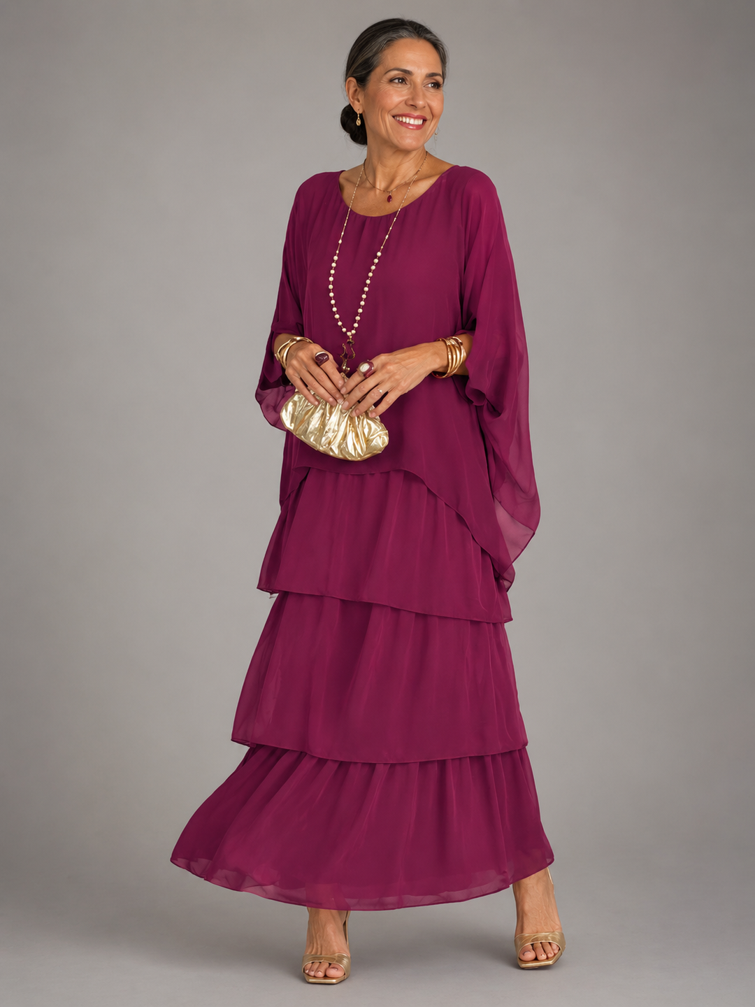 Matilda | Robe longue élégante aux lignes fluides
