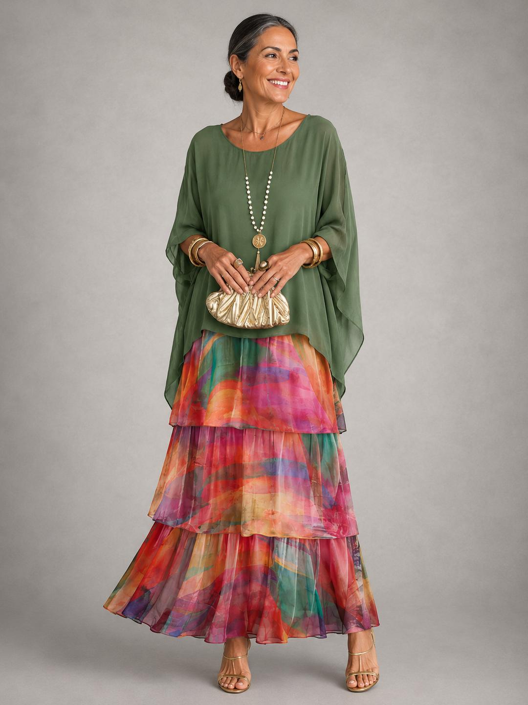 Matilda | Robe longue élégante aux lignes fluides