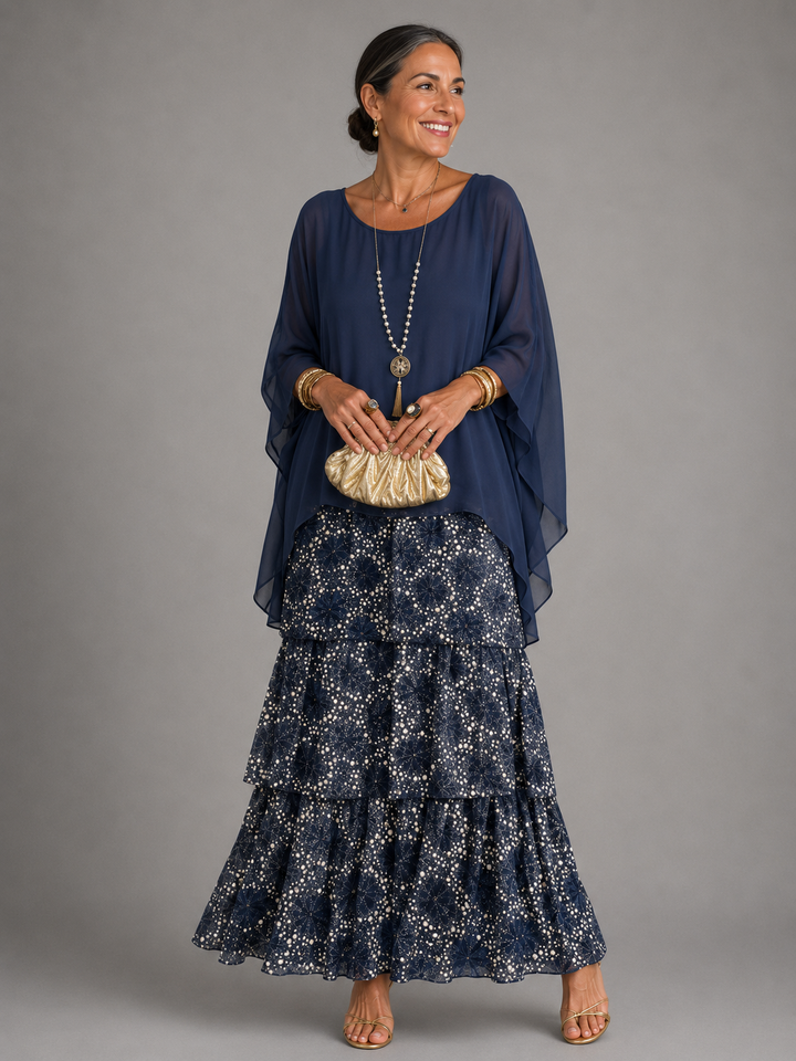Matilda | Robe longue élégante aux lignes fluides