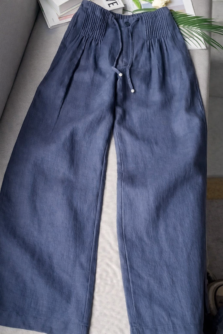 Zofia — Pantalon large en coton léger