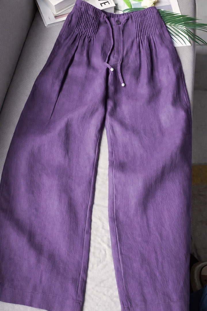 Zofia — Pantalon large en coton léger
