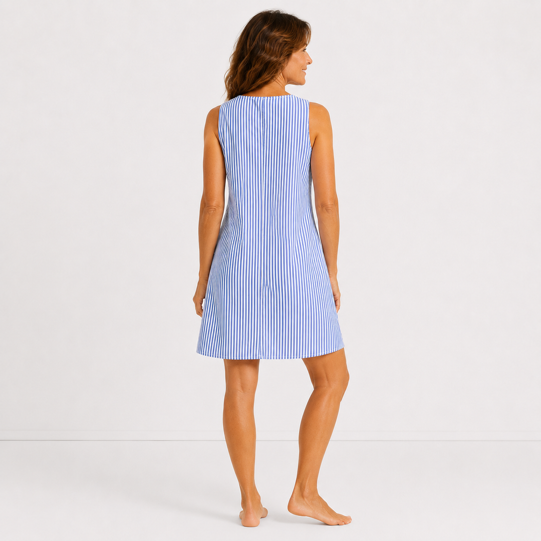 Isabeau – Robe rayée à bretelles