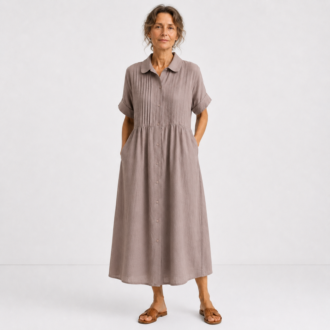Charlotte - Robe chemise fluide estivale