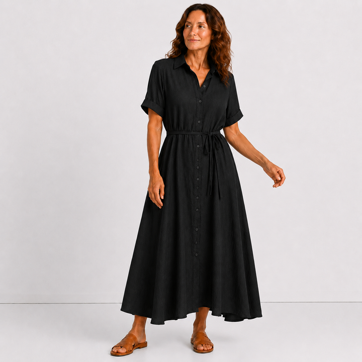 Jade - Robe longue en lin élégante