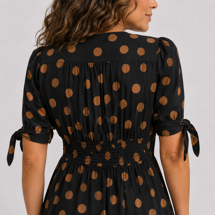 Louise - Robe Élégante à Pois