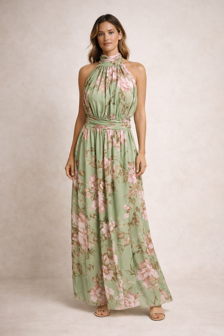 SERENA - Robe Longue Florale Signature