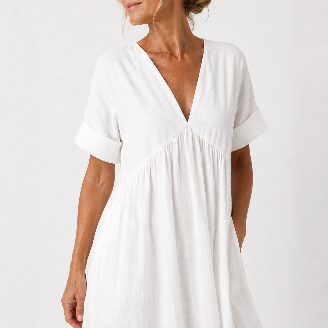 Alice - Robe maxi méditerranéenne fluide