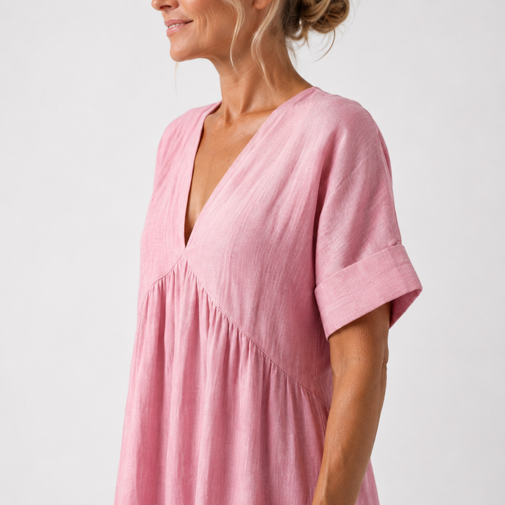 Alice - Robe maxi méditerranéenne fluide